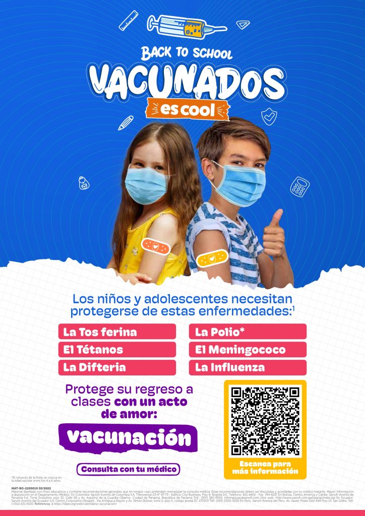 Vacunas que debes aplicar a tus niños antes de ingresar a clases