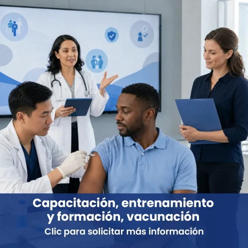 Capacitación, entrenamiento y formación, vacunación