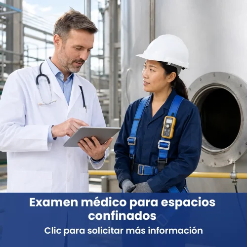 Examen médico para espacios confinados